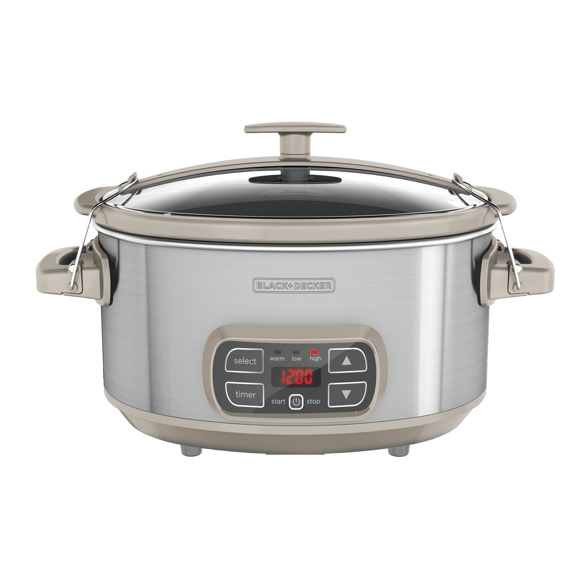 7 Qt Locking Lid Digital Slow Cooker - Programmable Crock Pot for Soups, Stews & Meals | Perfect for Family Dinners & Meal Prep