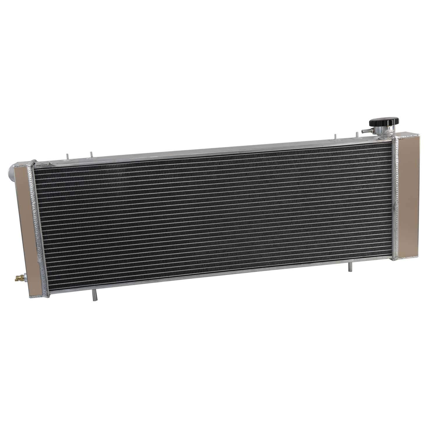 High-Performance Aluminum Radiator for 1991-2001 Jeep Cherokee XJ (2.5L L4 & 4.0L L6) - 3-Row Cooling System with Fan Shroud & Thermostat Relay | Off-Road, Towing & Daily Driving Upgrade