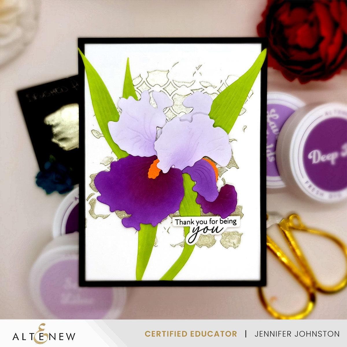 Bearded Iris Layering Die Set for Paper Flower Crafting - DIY Scrapbooking, Card Making, and Home Decor Projects