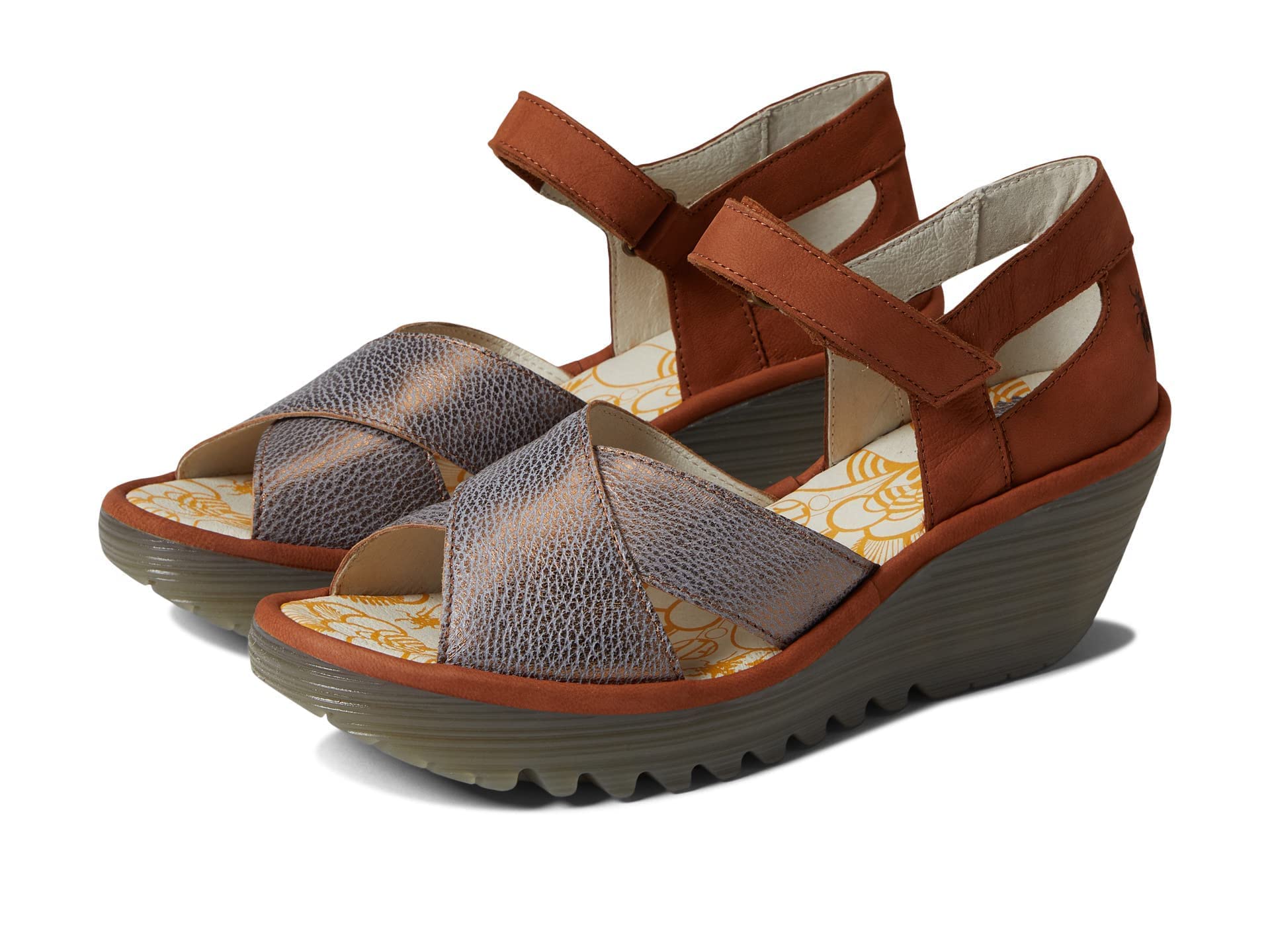Fly London Yent365fly Women's Wedge Sandals for Summer & Beach
