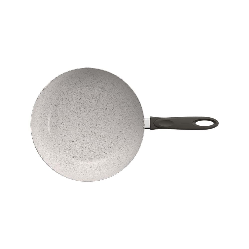 Brinox 24Cm 2.3L Ceramic Non-Stick Wok Pan - Premium Vanilla Cookware for Stir Fry, Sauteing & Asian Cooking | Healthy Kitchen Essential