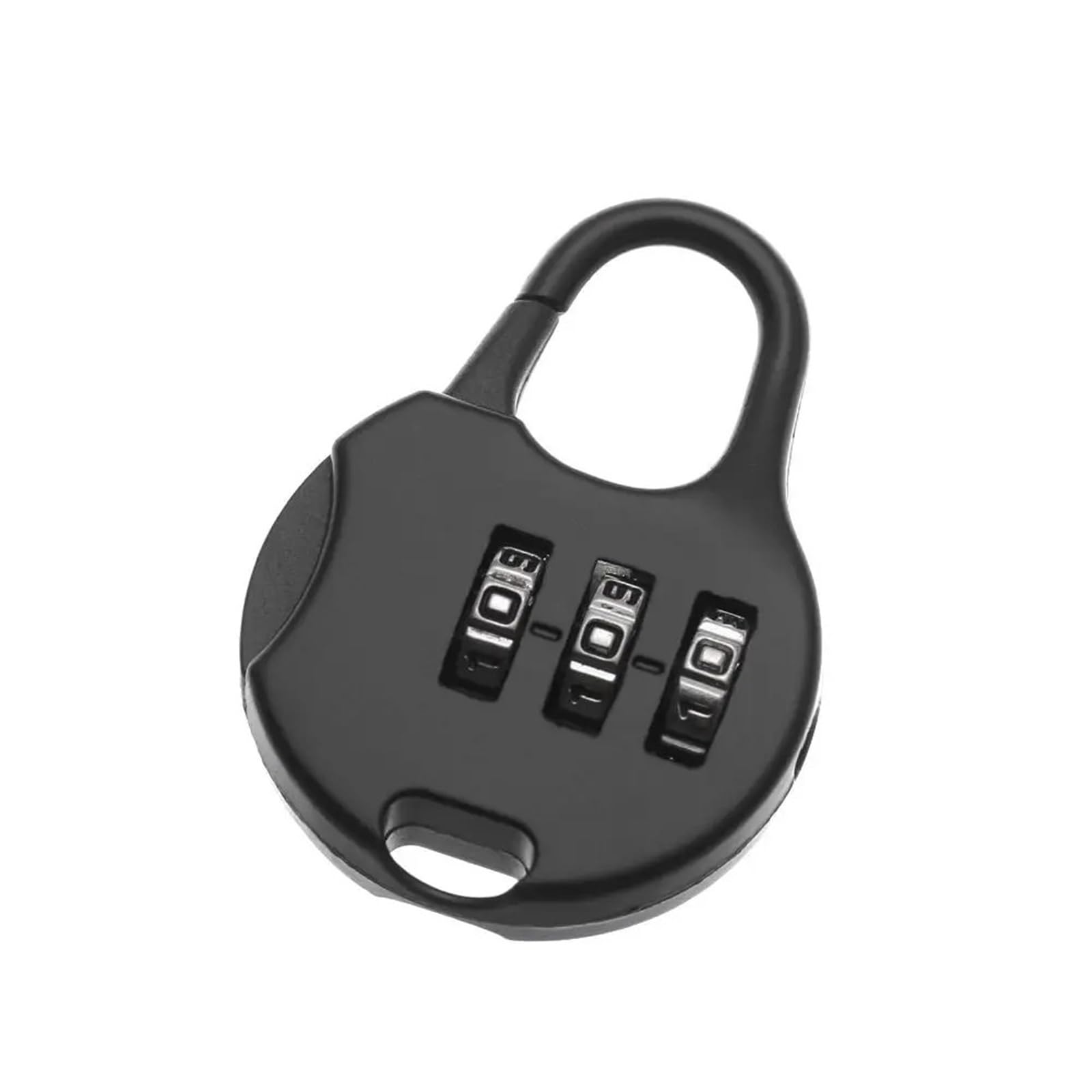3-Dial Mini Combination Lock - Zinc Alloy Travel Luggage Lock for Suitcases, Diaries & Lockers | Secure Password Padlock (1 Pack, Black) | Ideal for Travel, School & Office Security
