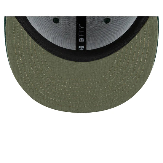Oakland Athletics Alpha Industry Green 59FIFTY Fitted Baseball Cap for Men - Perfect for Game Day, Sports Events & Casual Wear