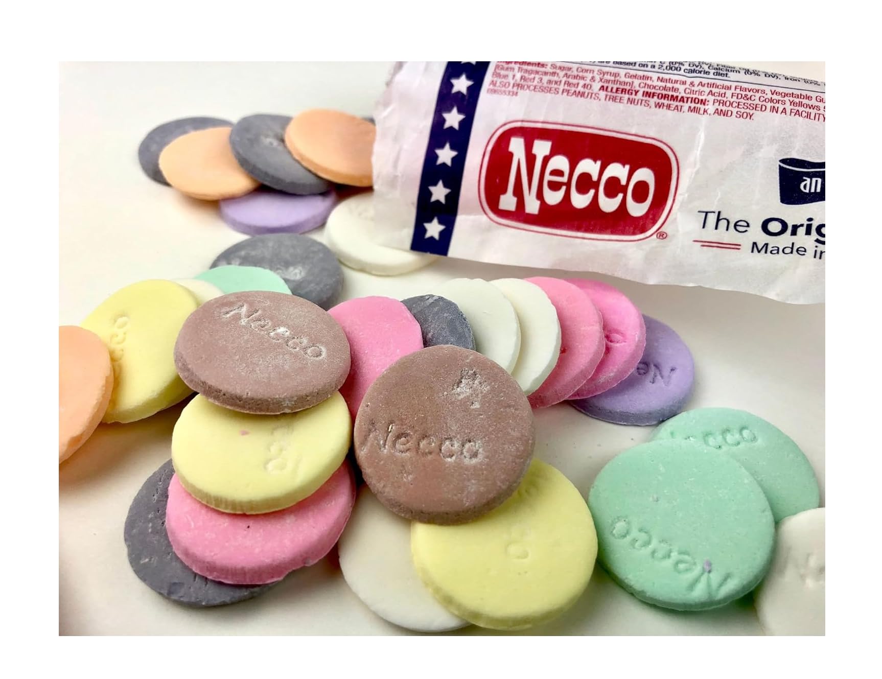 Necco Wafers Variety Pack - 12 Rolls (6 Chocolate & 6 Assorted Flavors) | Original Wafer Candy | Classic American Treat for Parties, Gifts & Nostalgic Snacking