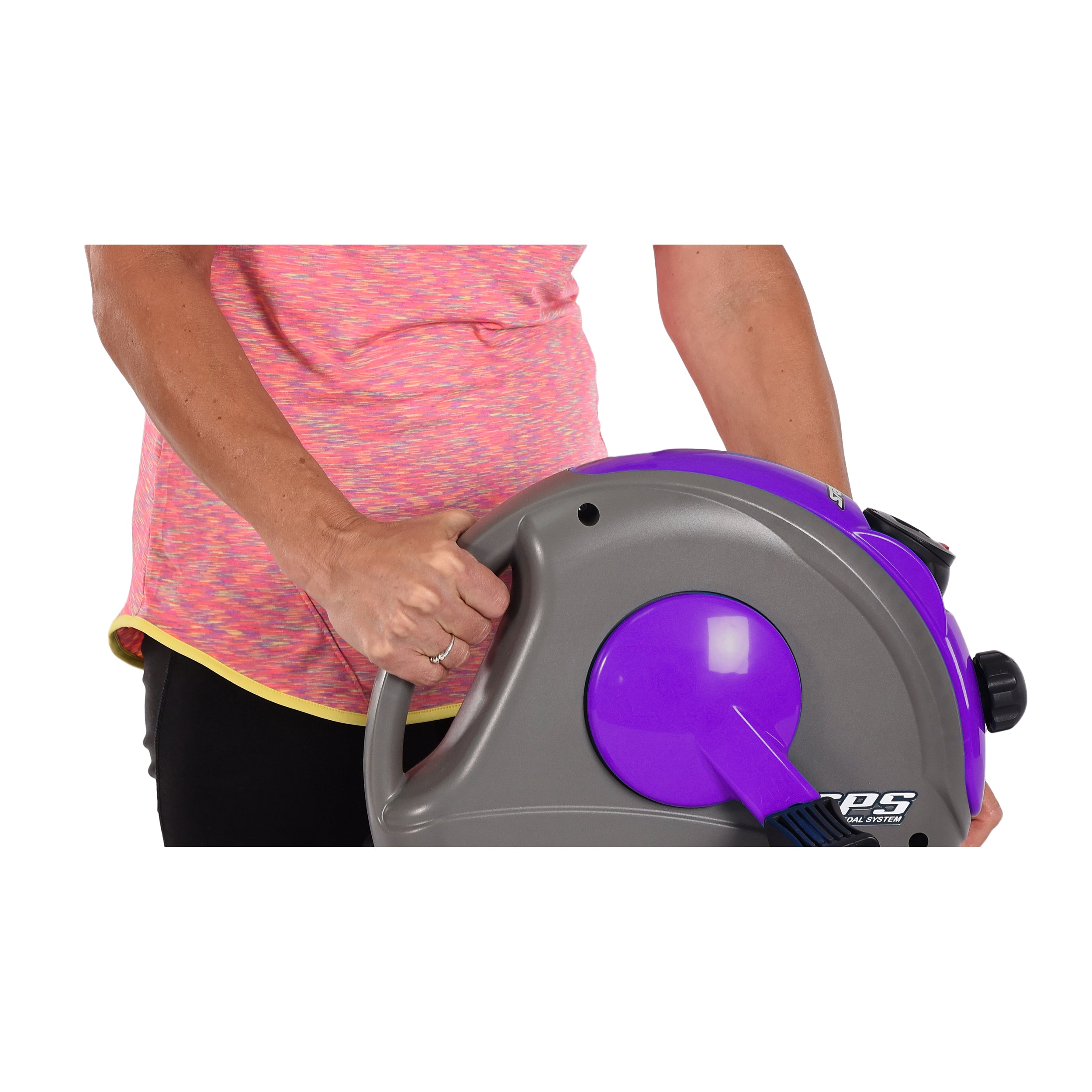 Stamina Mini Exercise Bike with Smooth Pedal System - Portable Under Desk Pedal Exerciser for Home & Office Workouts, Purple - Perfect for Fitness, Rehab & Sedentary Lifestyle