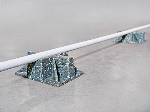 Heavy Duty Saddle Support Rooftop Pipe Stand - UV Resistant Recycled Plastic Pipe Cradle & Sleeper Curb with Strut Attachment Holes | Perfect for Roofing, HVAC, and Construction Projects