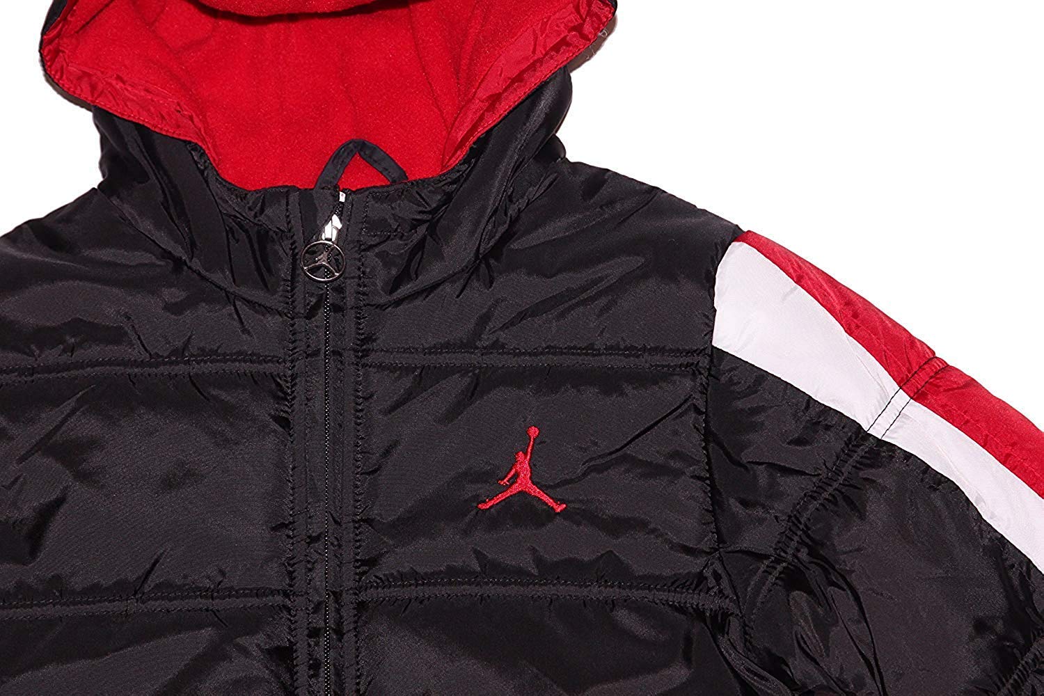 Nike Jordan Air Boys' Puffer Bubble Hooded Jacket - Warm Winter Coat for Kids - Perfect for Outdoor Play & Cold Weather Activities
