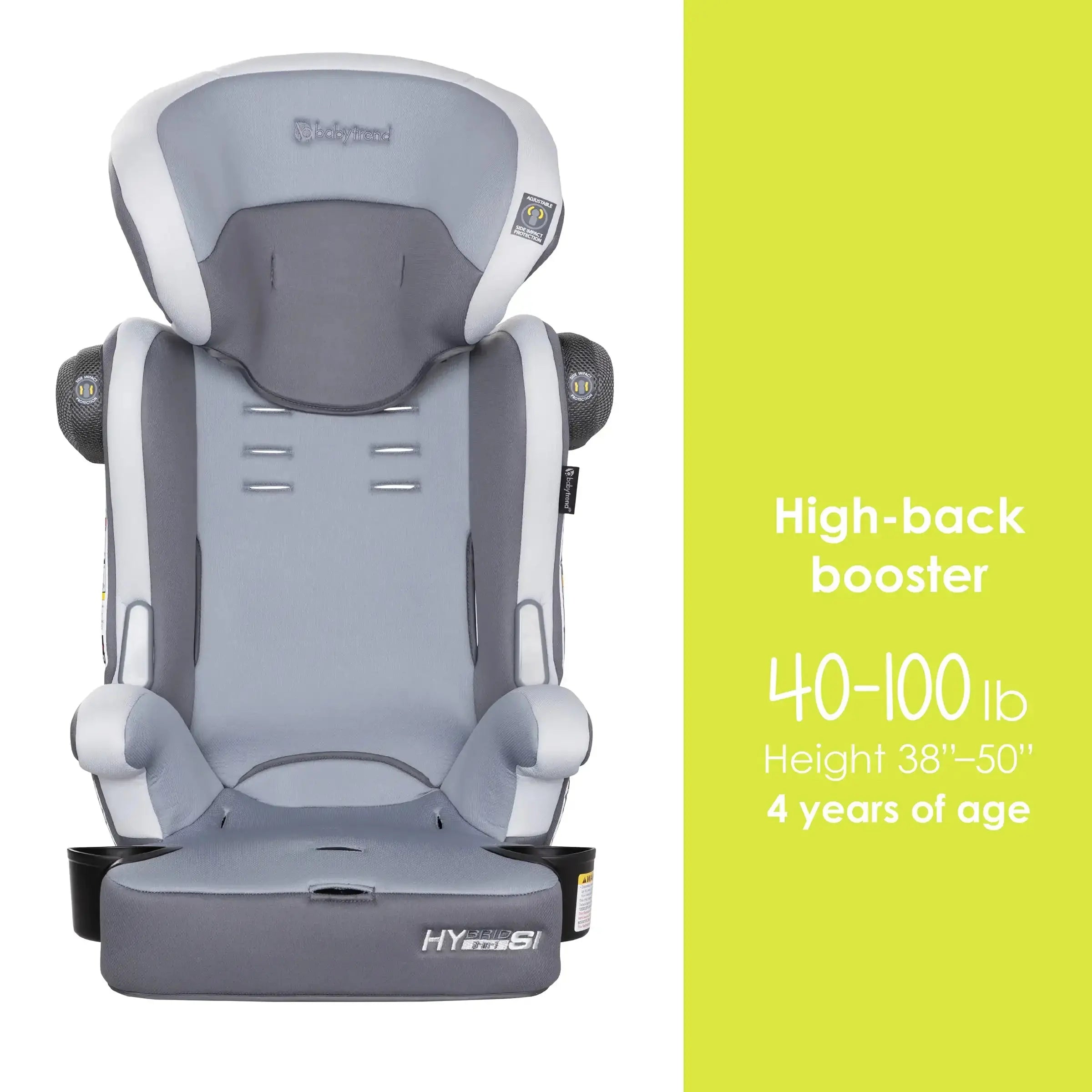 Hybrid™ SI 3-in-1 Convertible Car Seat with Side Impact Protection - Desert Grey (Walmart Exclusive) | Safe for Infants, Toddlers & Big Kids | Perfect for Long Road Trips & Daily Commutes