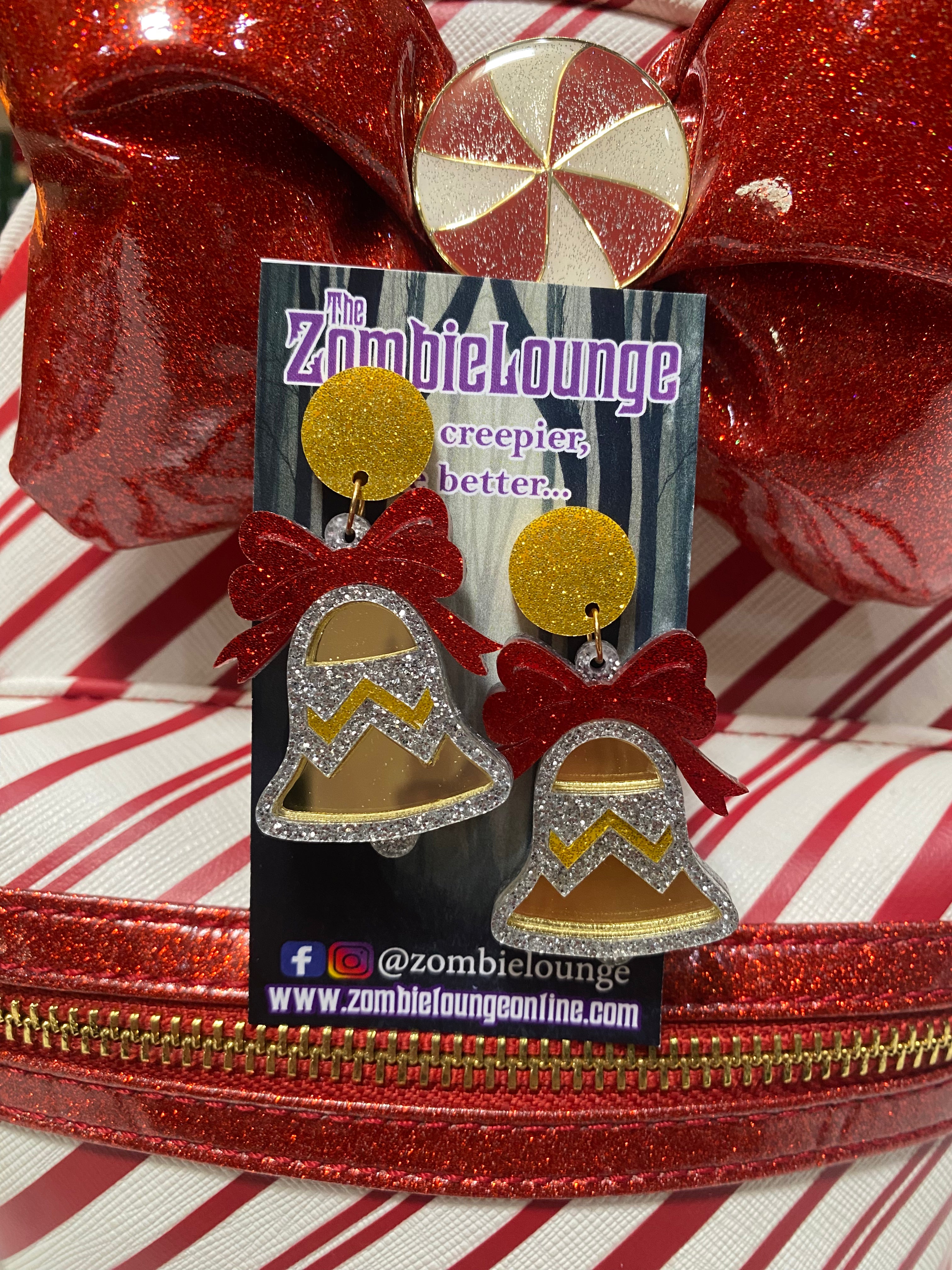 Festive Christmas Bell Earrings for Women - Holiday Party Jewelry Gift - Perfect for Xmas, New Year & Winter Celebrations