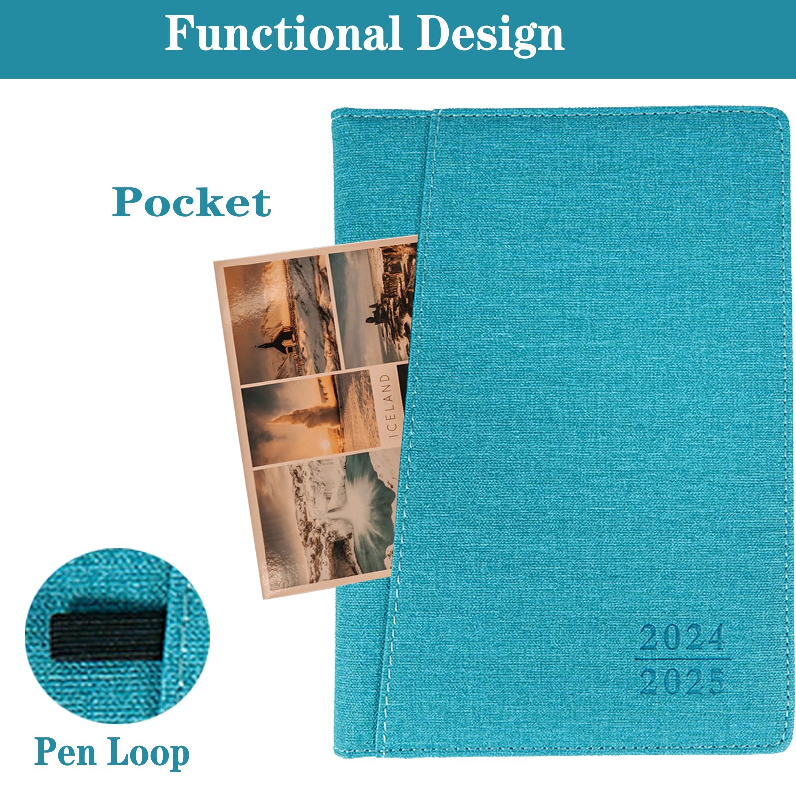 2024-2025 Planner (July 2024 - December 2025) | 18 Month Weekly & Monthly Organizer with Thick Paper, Pen Loop, Pocket & Tabs | 8.26