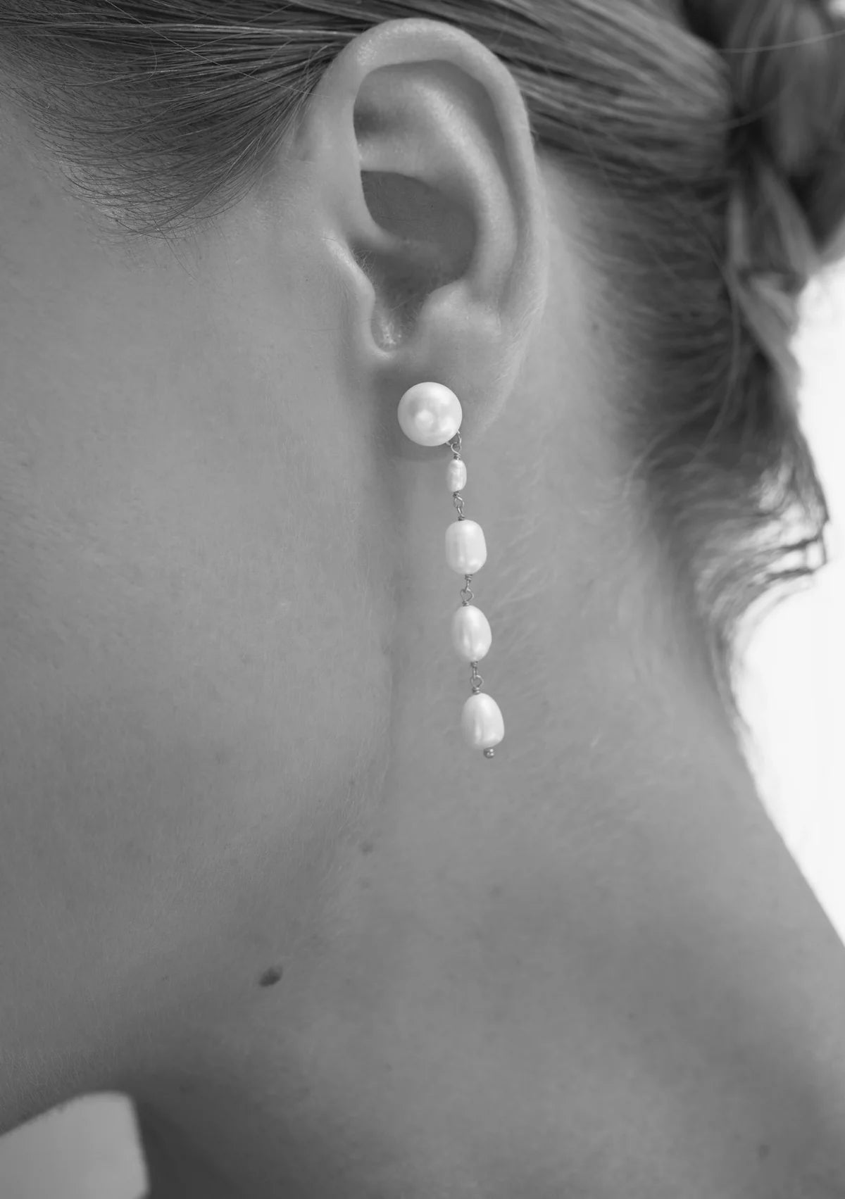 Lola Knight Summer Pearl Drop Bridal Earrings - Sterling Silver Wedding Jewelry for Bride, Bridesmaid & Formal Occasions
