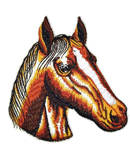 Custom Embroidered Horse Face Iron On/Sew Patch 4