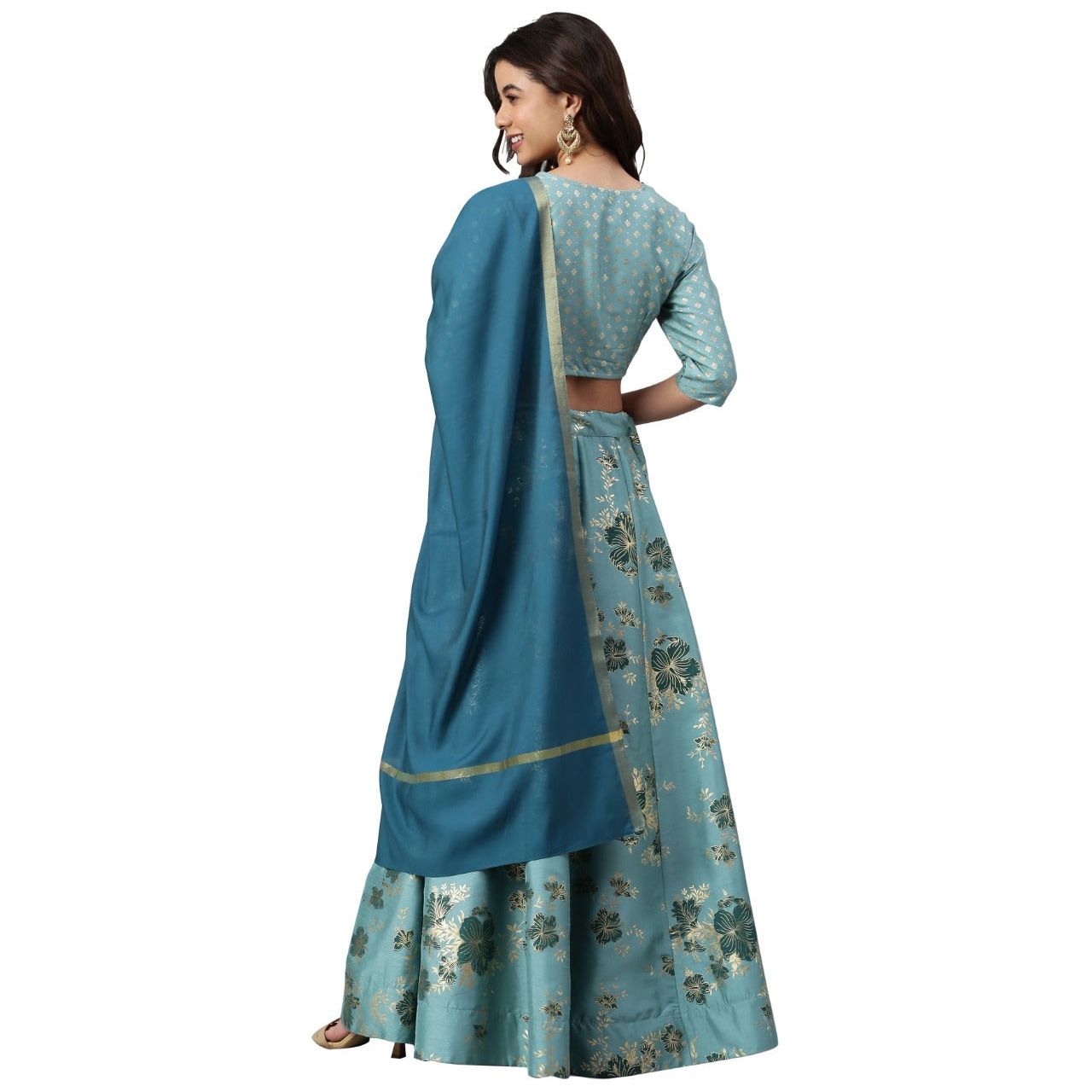 Exquisite Indian Silk Lehenga Set for Women | Traditional Wedding Dress | Bridal Party & Festive Occasion Wear