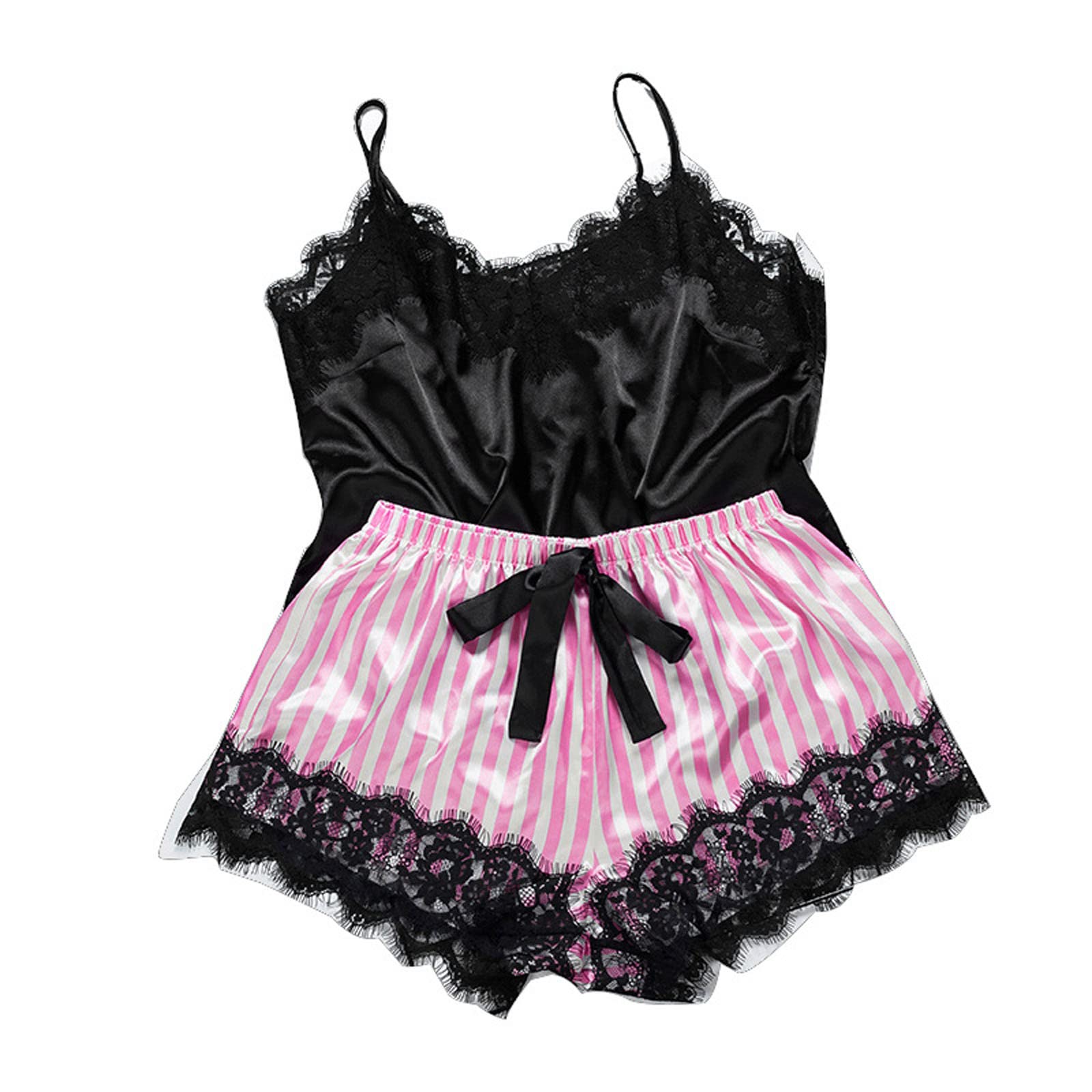 Sexy Satin Lingerie Set for Women - Sleepwear & Lounge Wear
