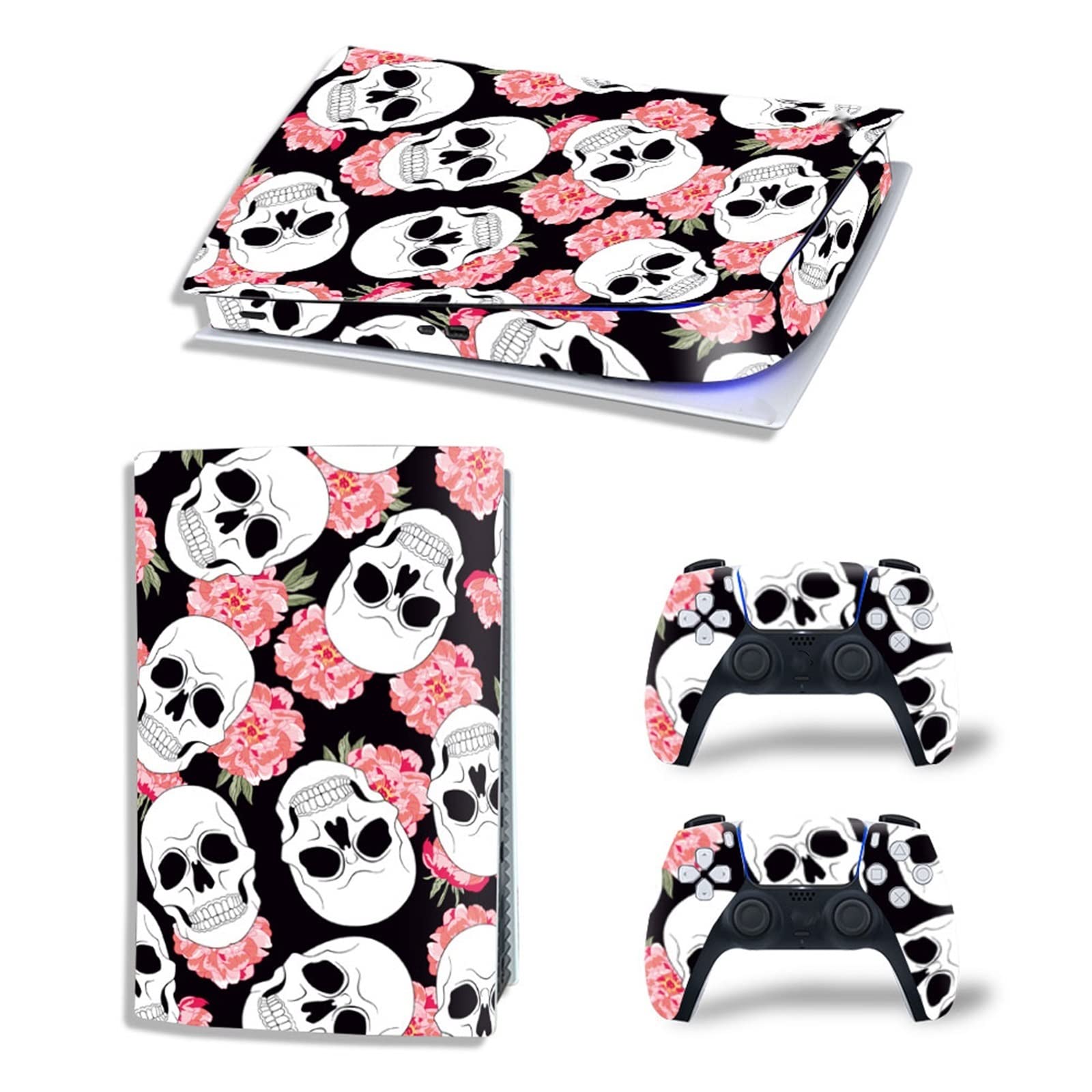 Anime Skin Decal for PS5 Digital Edition - Scratch-Resistant Vinyl Protection Cover for 2 Controllers - Bubble-Free, Anti-Scratch Console Wrap - Perfect for Gaming Setups & Anime Fans