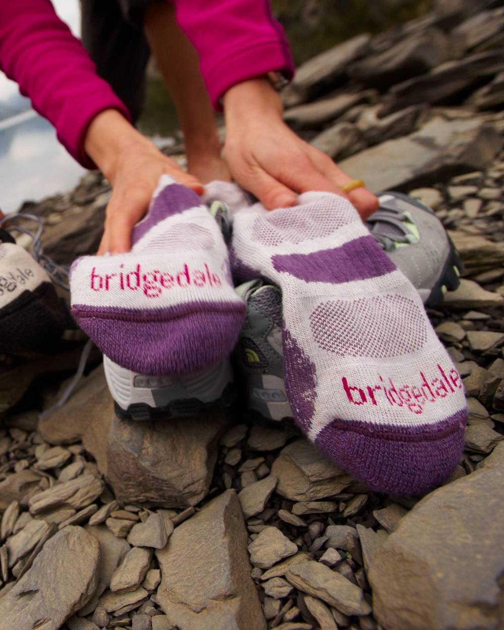 Bridgedale Women's Lightweight Coolmax Comfort Socks - Moisture-Wicking, Breathable Hiking & Running Socks for Outdoor Activities