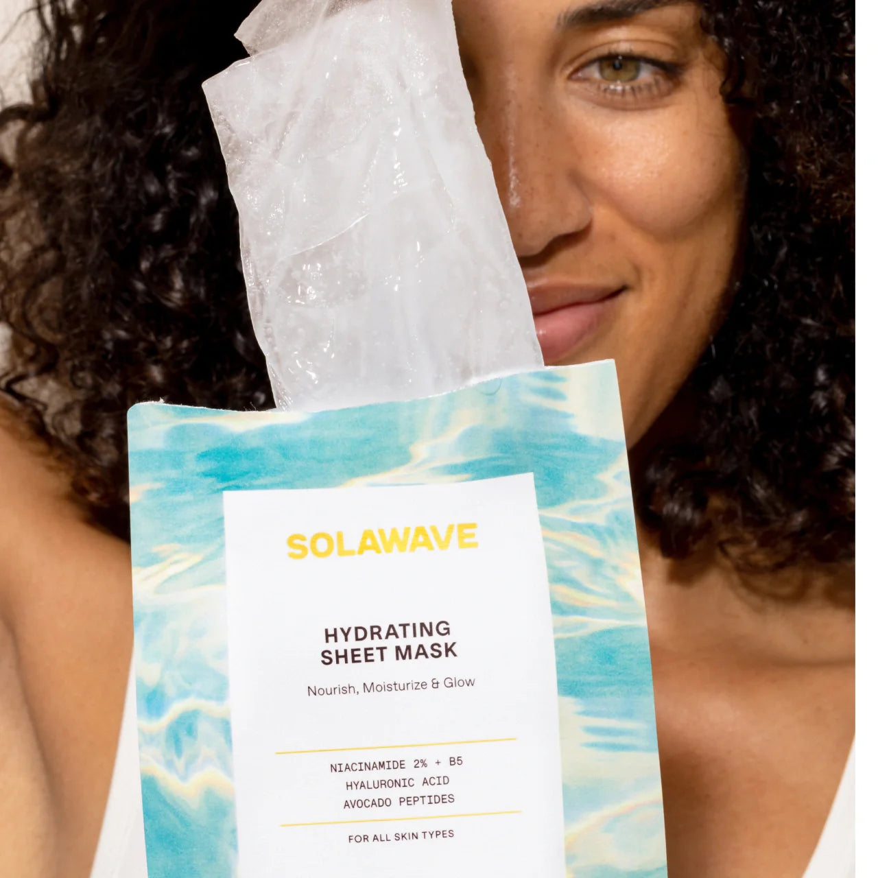 Hydrating Sheet Mask for Face - Korean Skincare Moisturizing Facial Mask with Hyaluronic Acid & Aloe Vera - Perfect for Dry Skin, Night Routine & Self Care