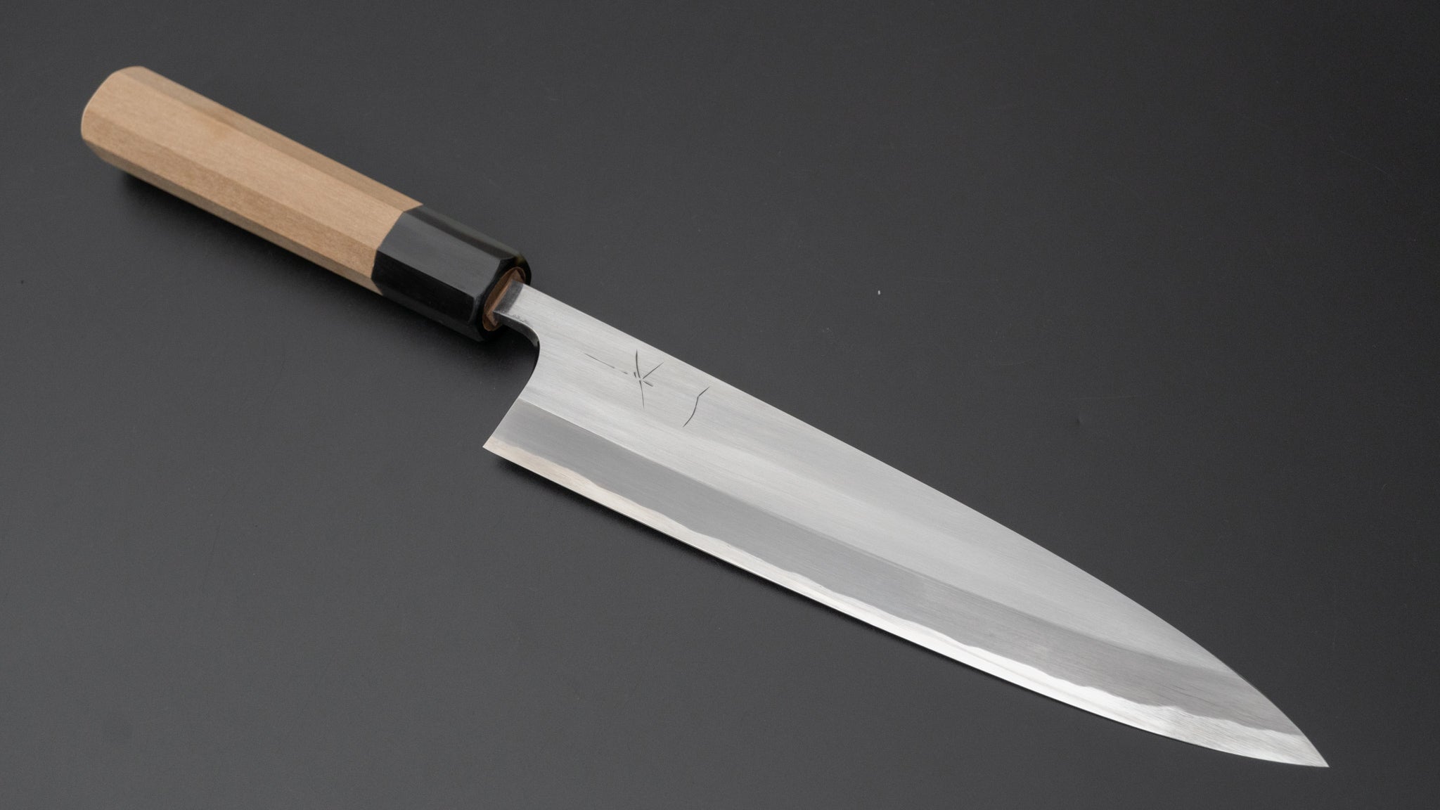 Hitohira Togashi White #1 Tachi Mioroshi Deba 210mm Japanese Chef Knife with Ho Wood Handle & Saya - Perfect for Sushi, Fish Filleting, and Professional Kitchen Use
