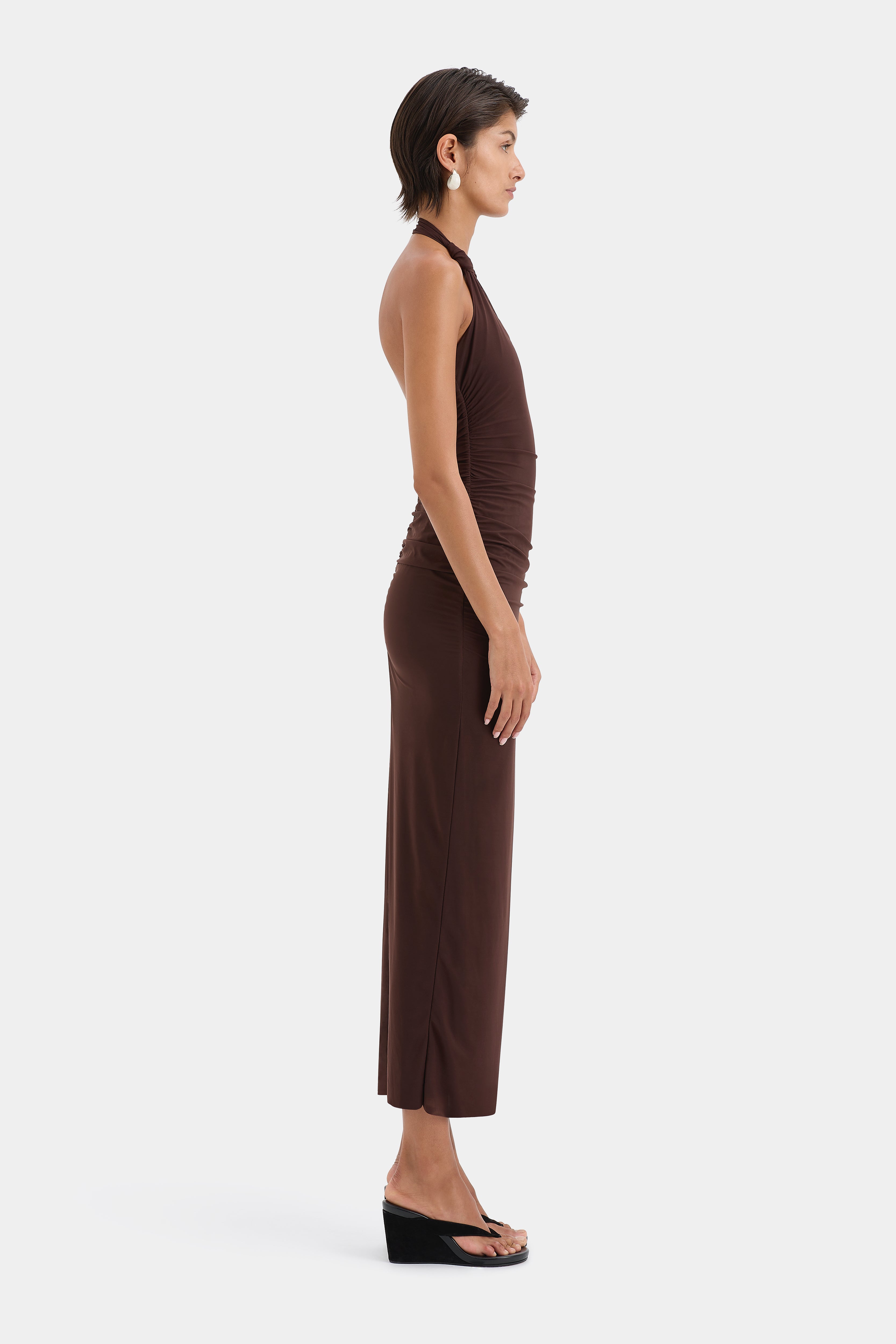 Jacques Knot Midi Dress - Elegant Floral Print Summer Dress for Women | Perfect for Beach Vacations, Date Nights & Garden Parties