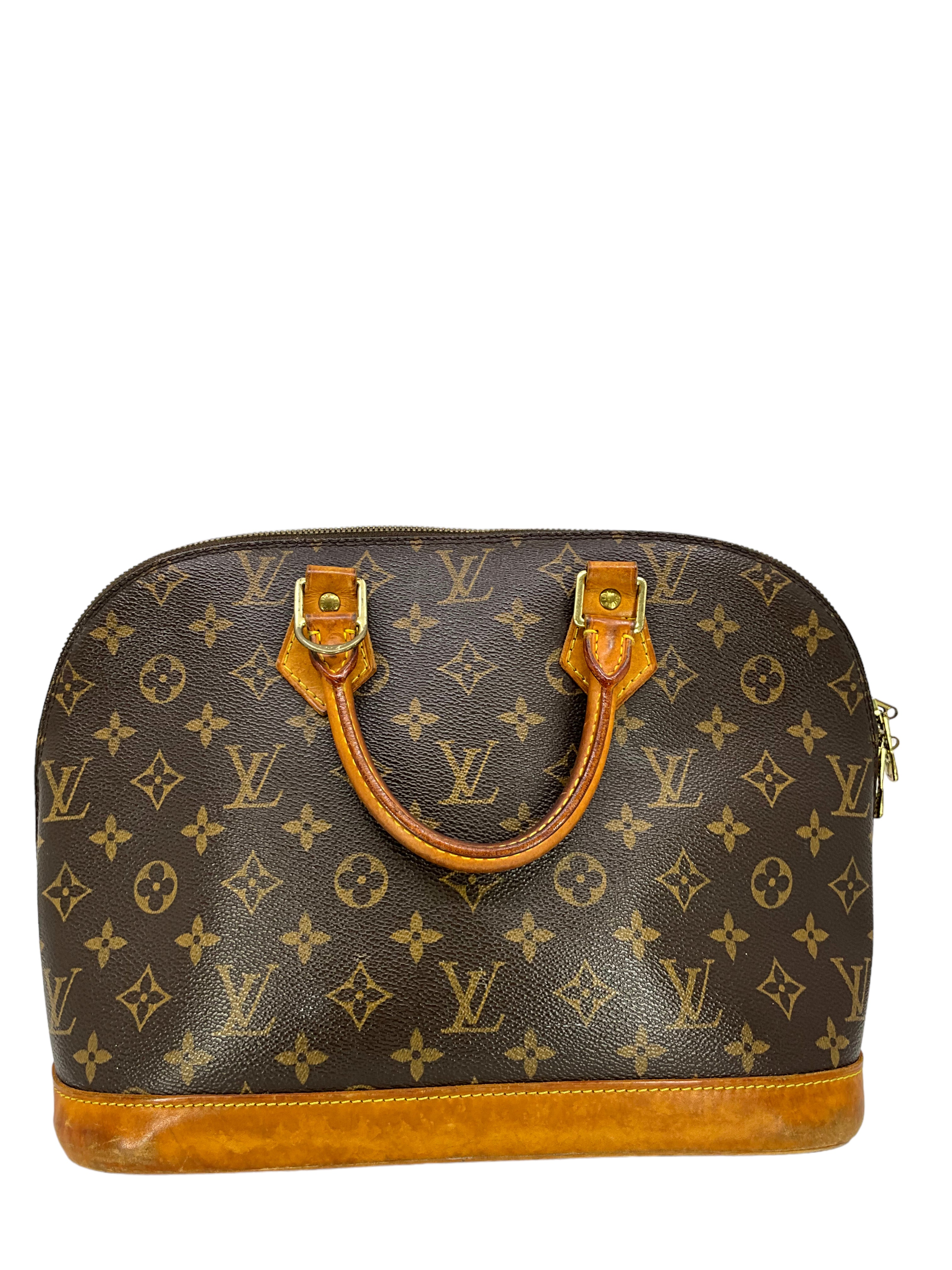 Louis Vuitton Alma MM Monogram Canvas Handbag - Luxury Designer Shoulder Bag for Women, Perfect for Work, Travel & Everyday Use
