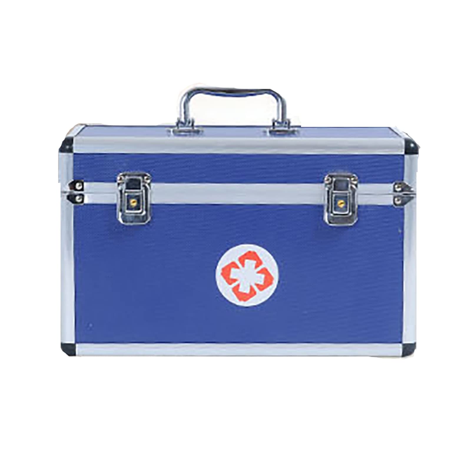 Bevis David Secure Medicine Lock Box with Portable Handle & Shoulder Strap - Key Lock First Aid Medication Storage Container for Prescription Drugs - Ideal for Home, Travel, and Emergency Medical Storage