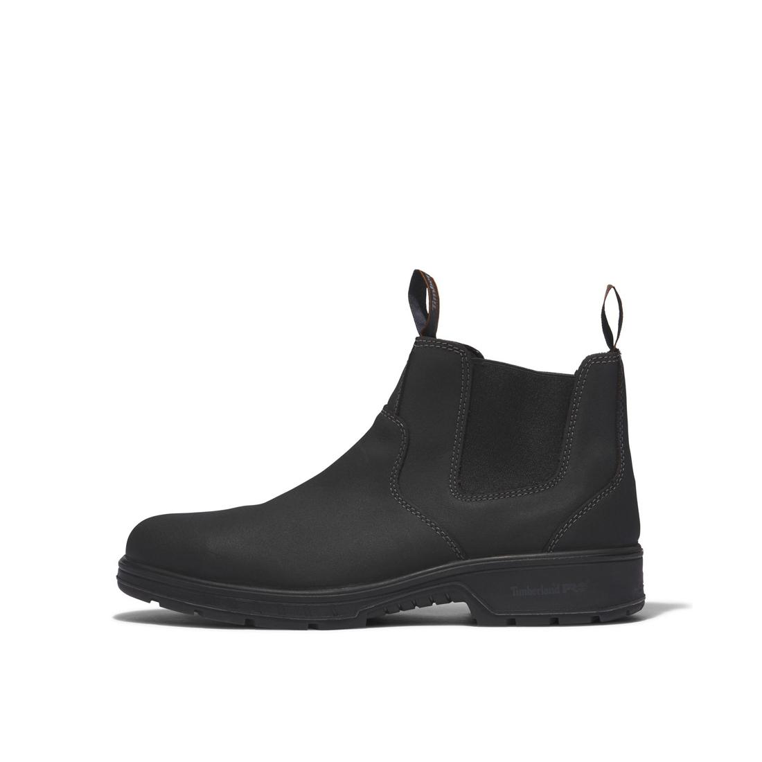 Nashoba Composite Toe Chelsea Work Boots for Men - Black Slip Resistant Safety Shoes - Perfect for Construction, Warehouse & Outdoor Work