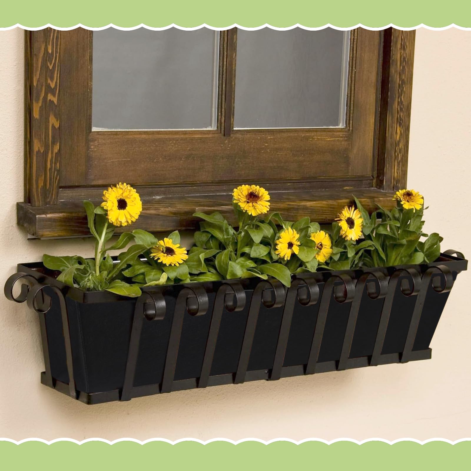 NNG 4Pcs 30-Inch Rectangle Fabric Planter Basket Liners - Felt & Coconut Fiber Replacement Liners for Hanging Baskets, Wall Planters & Flower Pots | Indoor/Outdoor Garden Decor, Balcony & Patio Planting Accessories