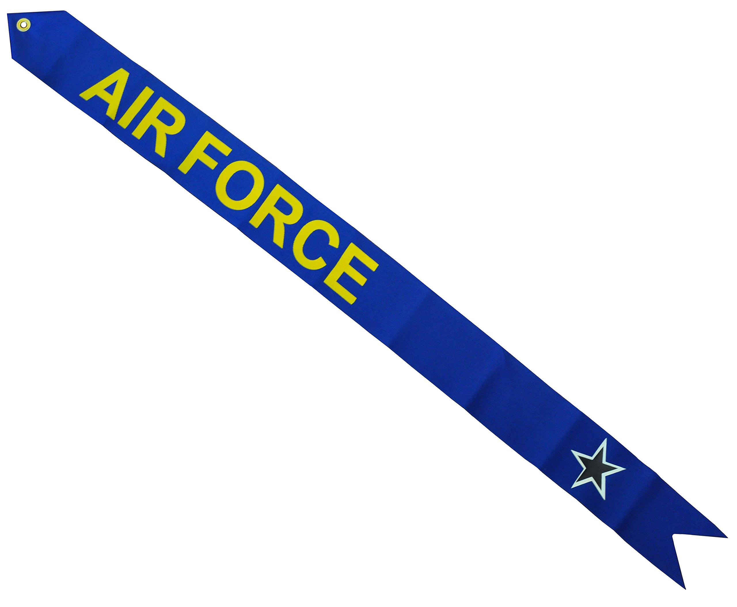 American Air Force Flag Streamer - Patriotic Blue Star Banner for Home, Office & Military Decor | USAF Wall Hanging for Veterans Day & Memorial Day