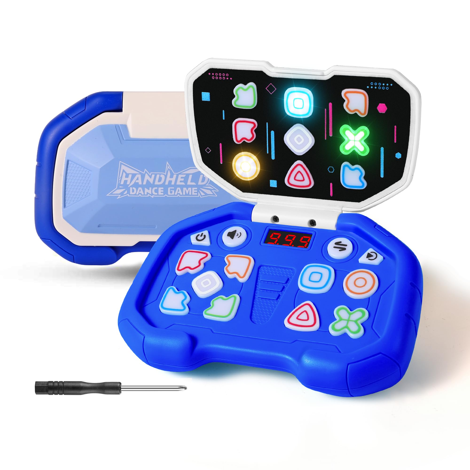 Fast Push Game 4 Modes Handheld Dance Toy - ADHD Focus & Memory Training Gift for Kids - Perfect for Birthday Parties & Classroom Breaks