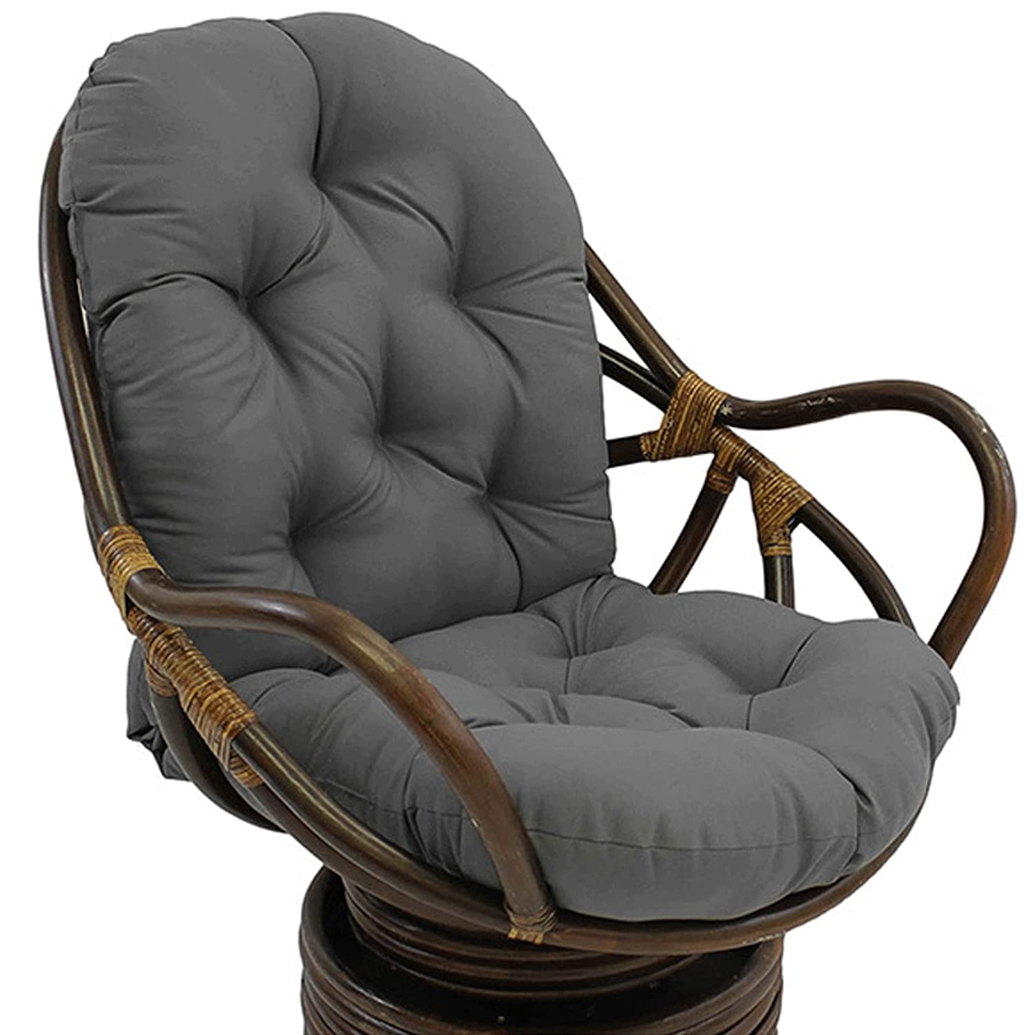 Soft Thicken Washable Rocker Chair Seat Cushion Pads with Pillow - Indoor/Outdoor Replacement Cushions for Recliner, Rattan & Folding Chairs - Durable Twill Fabric - Perfect for Garden, Patio & Living Room Relaxation (No Chair Included)