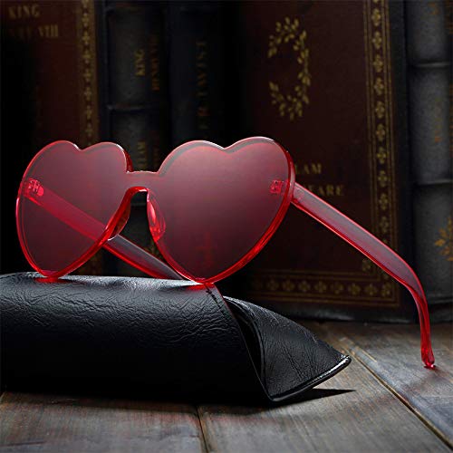 Valentine's Day Heart Headband & Heart Sunglasses Set - Cute Cupid Party Hair Accessories for Women & Girls - Perfect for Valentine's Day, Halloween, Bachelorette Parties & Festivals