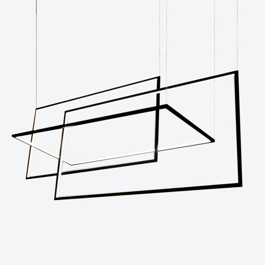 UPENDO Modern Horizontal LED Pendant Light - Energy Efficient Hanging Fixture for Kitchen Island, Dining Room & Bedroom Lighting