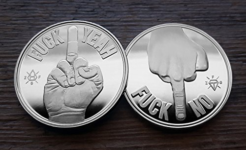 ZFG Inc. Decision Maker Novelty Coin - Silver Giftable Token for Fun Choices & Games (Perfect for Parties, Gifts, and Decision-Making Fun)