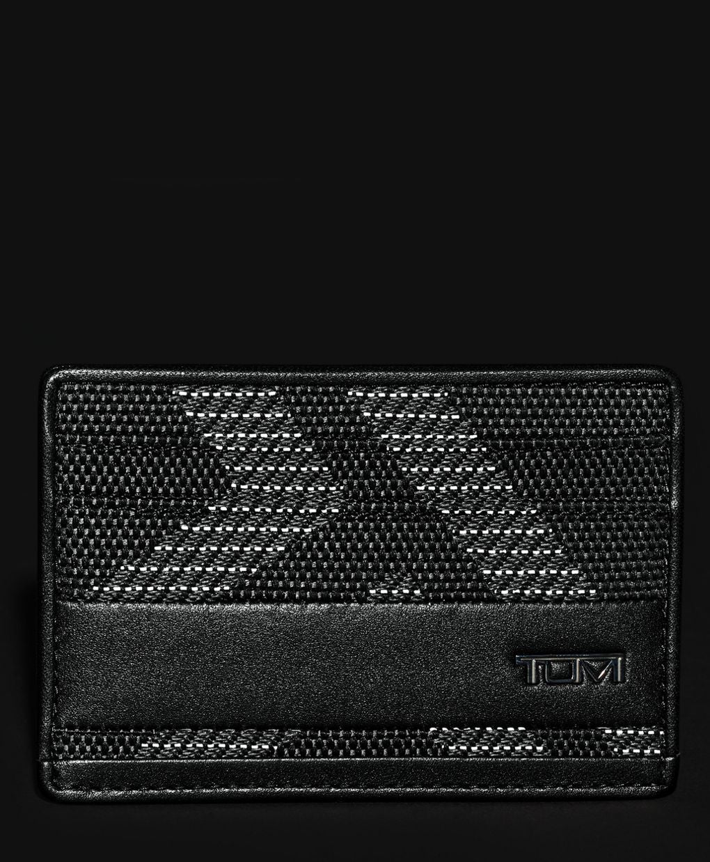 Tumi Alpha Reflective Jacq Slim Card Case 152362 - RFID Blocking Leather Wallet for Men & Women - Perfect for Travel, Business & Everyday Use