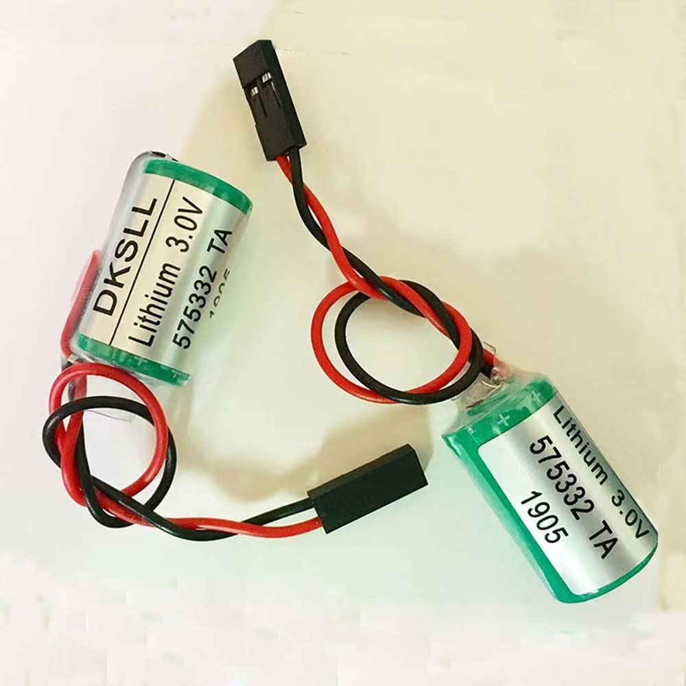 2Pcs 6FC5247-0AA18-0AA0 3V 575332TA Replacement Battery for Siemens 810D 840D PLC - Backup Power Supply for Industrial Automation Systems