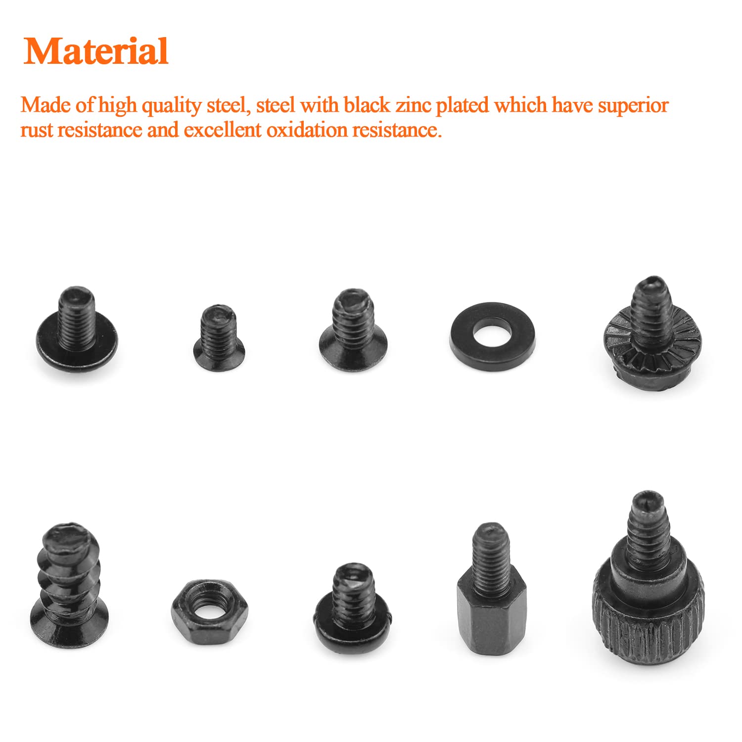 480-Piece Computer Standoffs & Screws Assortment Kit - Compatible with 2.5
