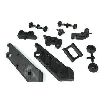 Tekno Wing Mount & Body Mount Set for RC Cars - High-Performance Aluminum Alloy Upgrade Parts for Racing & Off-Road Use