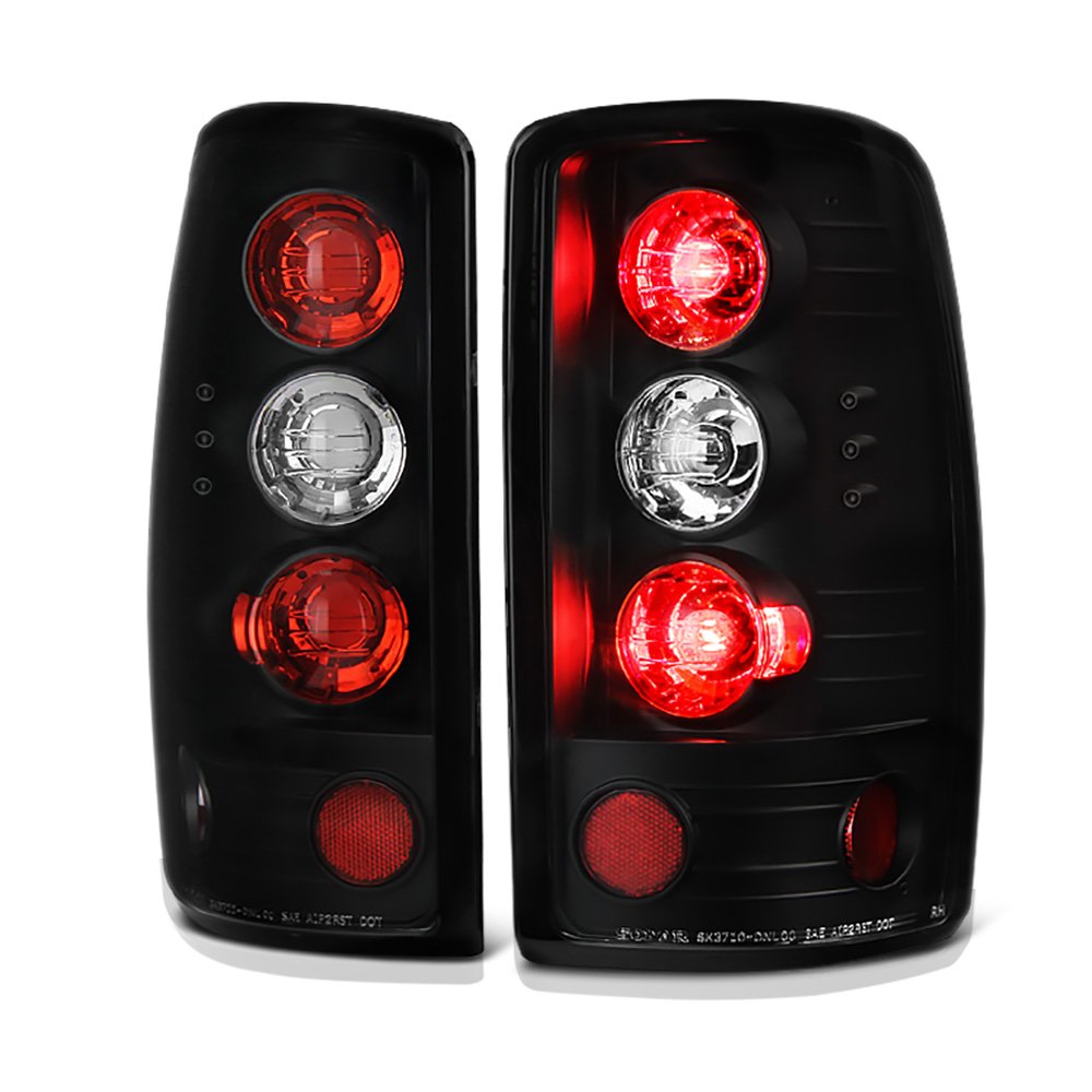VIPMOTOZ Altezza Euro Style Black Tail Lights for 2000-2006 Chevy Tahoe Suburban & GMC Yukon XL (Barn Door Model) - Driver & Passenger Side - Enhance Night Visibility & Style for SUVs