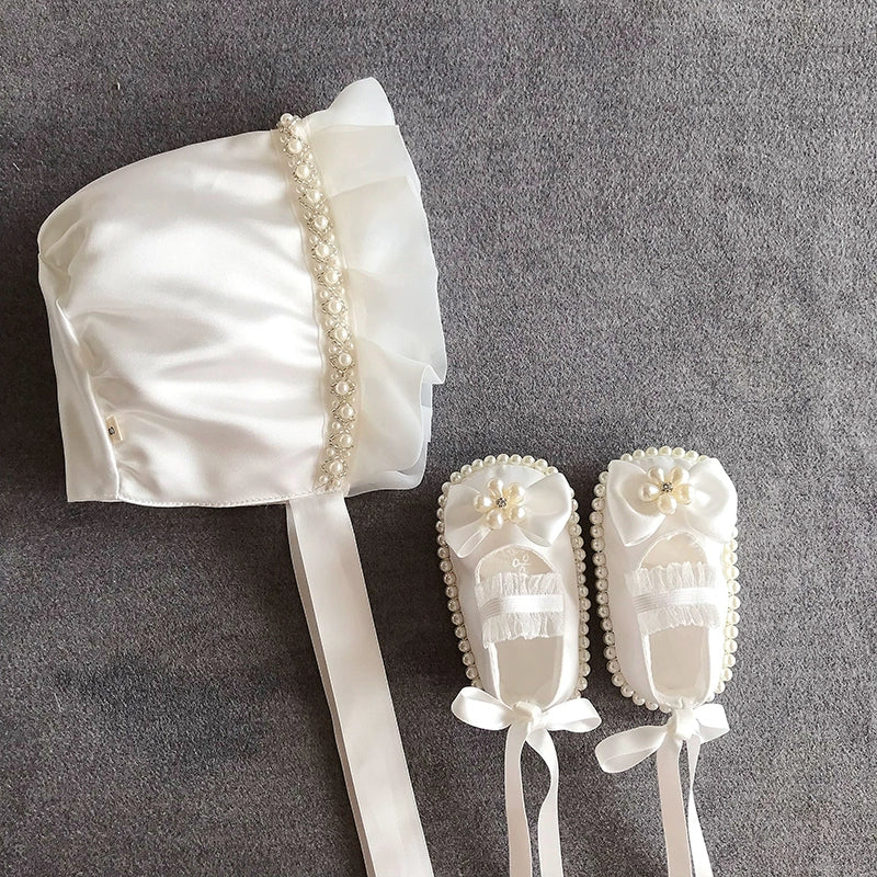 Baby Girl Birthday Princess Shoes and Hat Set - Cute Toddler Party Outfit for 1st Birthday, Photo Shoots & Special Occasions