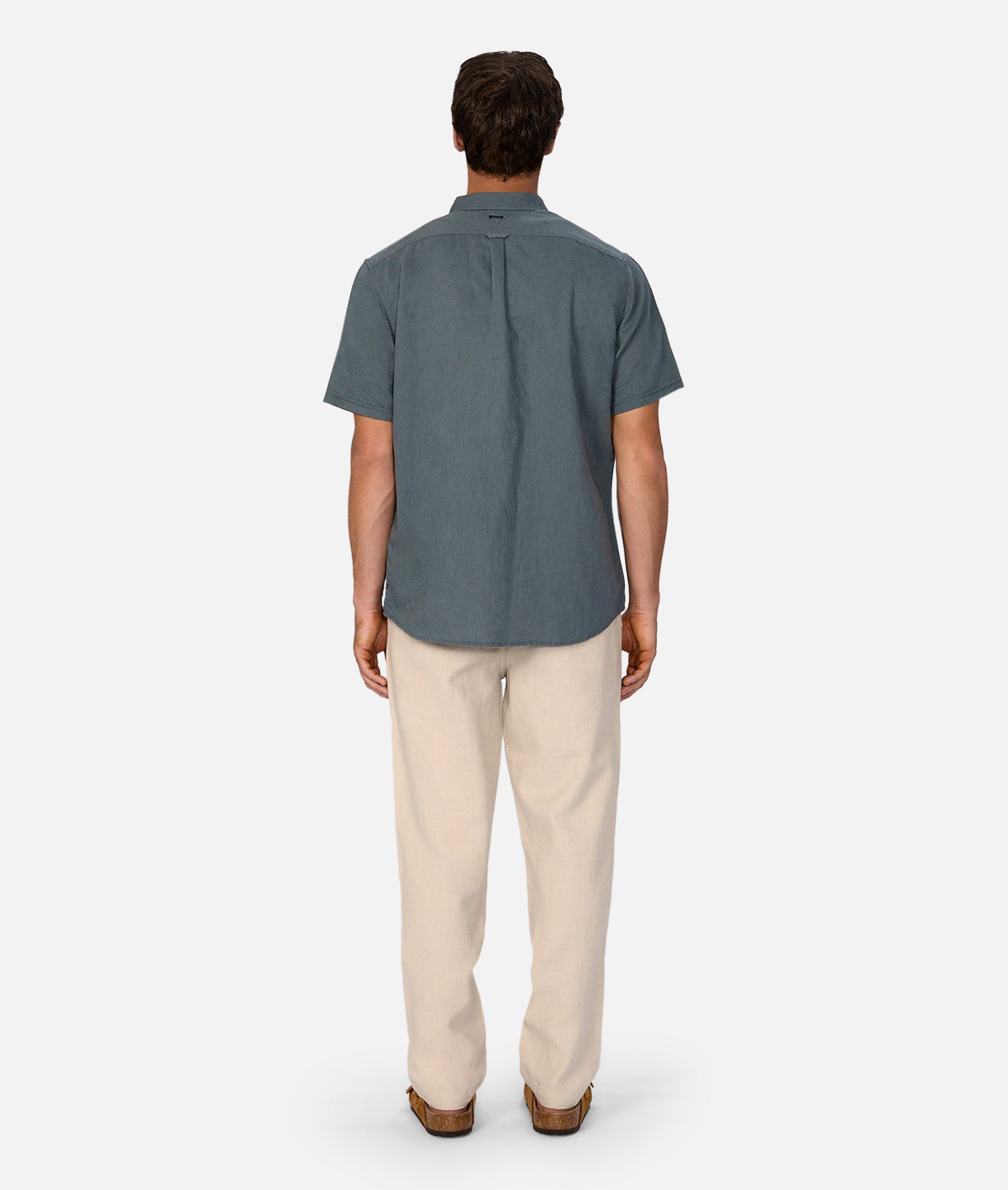 The Tennyson Linen Blend Short Sleeve Shirt - Men's Casual Summer Button Down Shirt | Breathable & Lightweight for Beach, Travel, and Outdoor Activities