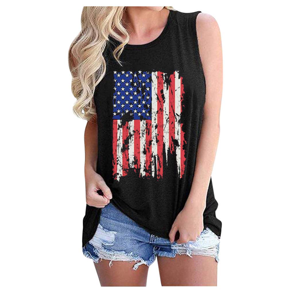 Women's Floral Printed Sleeveless Tank Top - Loose Fit Summer Workout Shirt for Casual Wear, Gym & Beach | Cute Flowy T-Shirt for Women