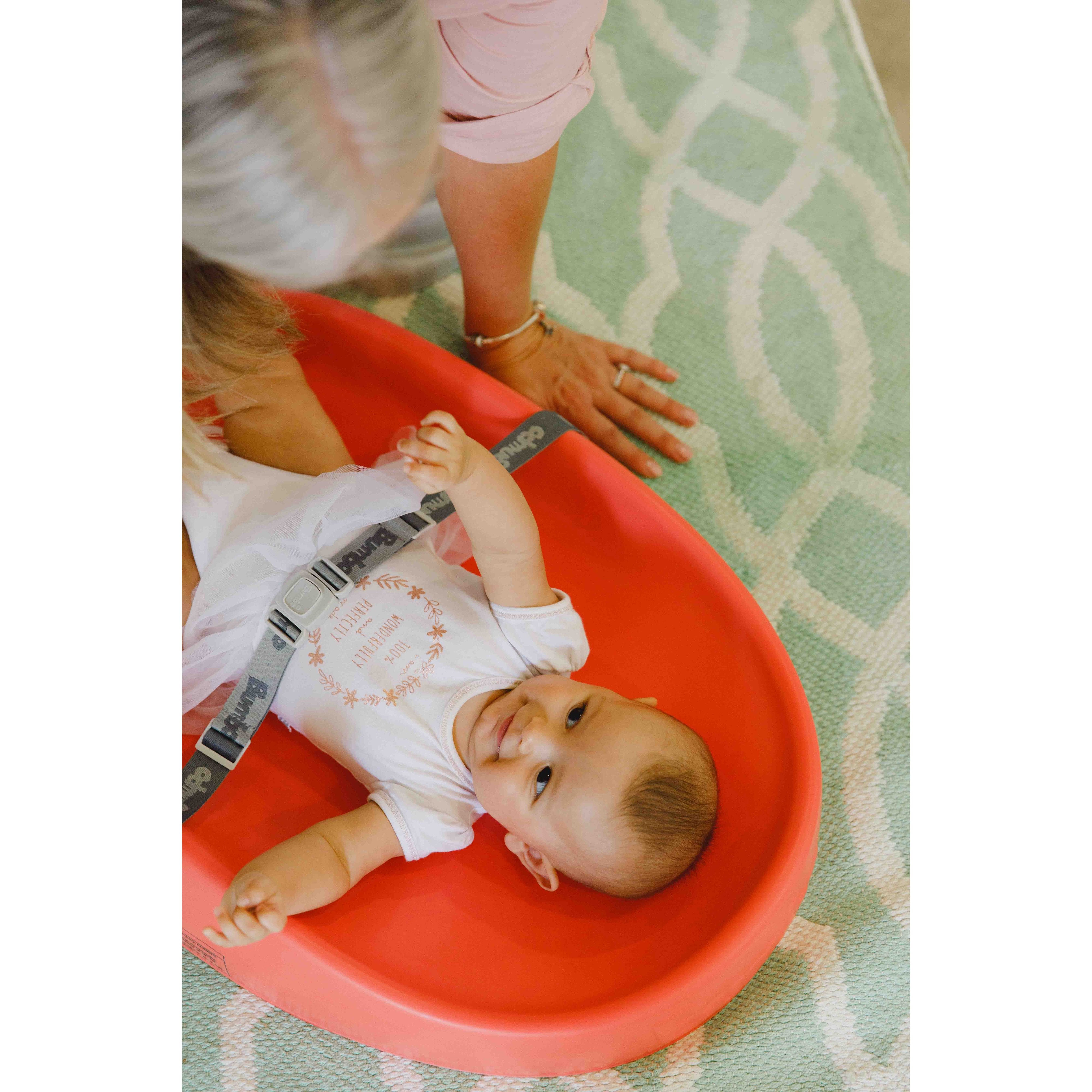 Bumbo Baby Changing Pad - Soft Coral Waterproof Diaper Changing Mat for Nursery & Travel - Perfect for Newborns & Infants
