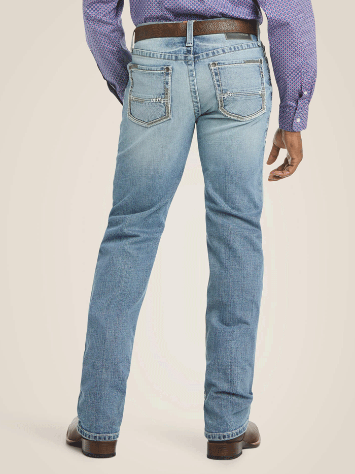 Ariat Men's M2 Relaxed Stirling Stretch Boot Cut Jean Shasta - Comfortable Work & Casual Denim Pants for Riding, Outdoor & Everyday Wear