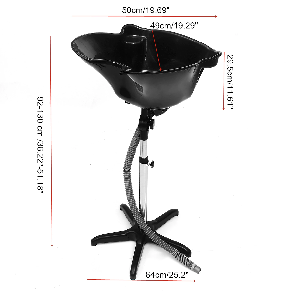 Portable Shampoo Basin for Hair Washing - Lightweight & Adjustable Hair Washing Bowl for Home, Salon & Bedridden Care - Perfect for Elderly, Post-Surgery & Salon Use