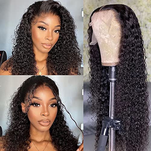 Brennas 10 Inch Short Bob Wig for Black Women - 150% Density Brazilian Remy Human Hair with 4x4 Lace Closure | Glueless Water Wave Curly Lace Front Wig, Pre-Plucked with Baby Hair & Middle Part | Perfect for Daily Wear, Cosplay, and Special Occasions