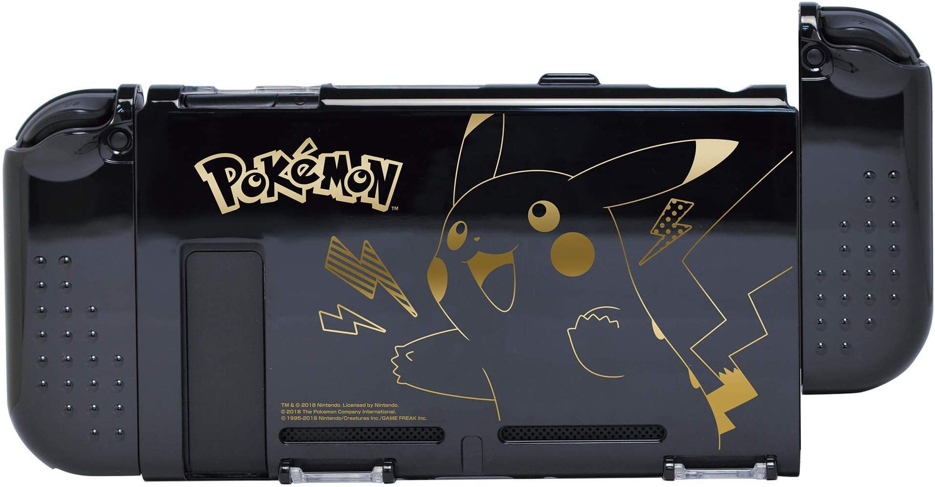 Hori Pikachu Gold Nintendo Switch Screen Protector - Anti-Scratch & Bubble-Free Protection for Switch OLED/Regular (Gaming, Travel, Home Use)