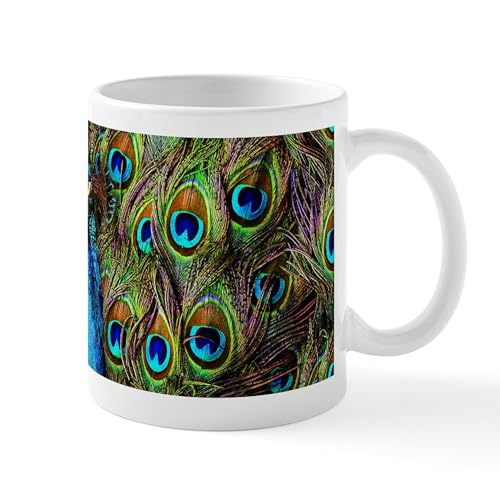 White - Peacock Watch! Mug