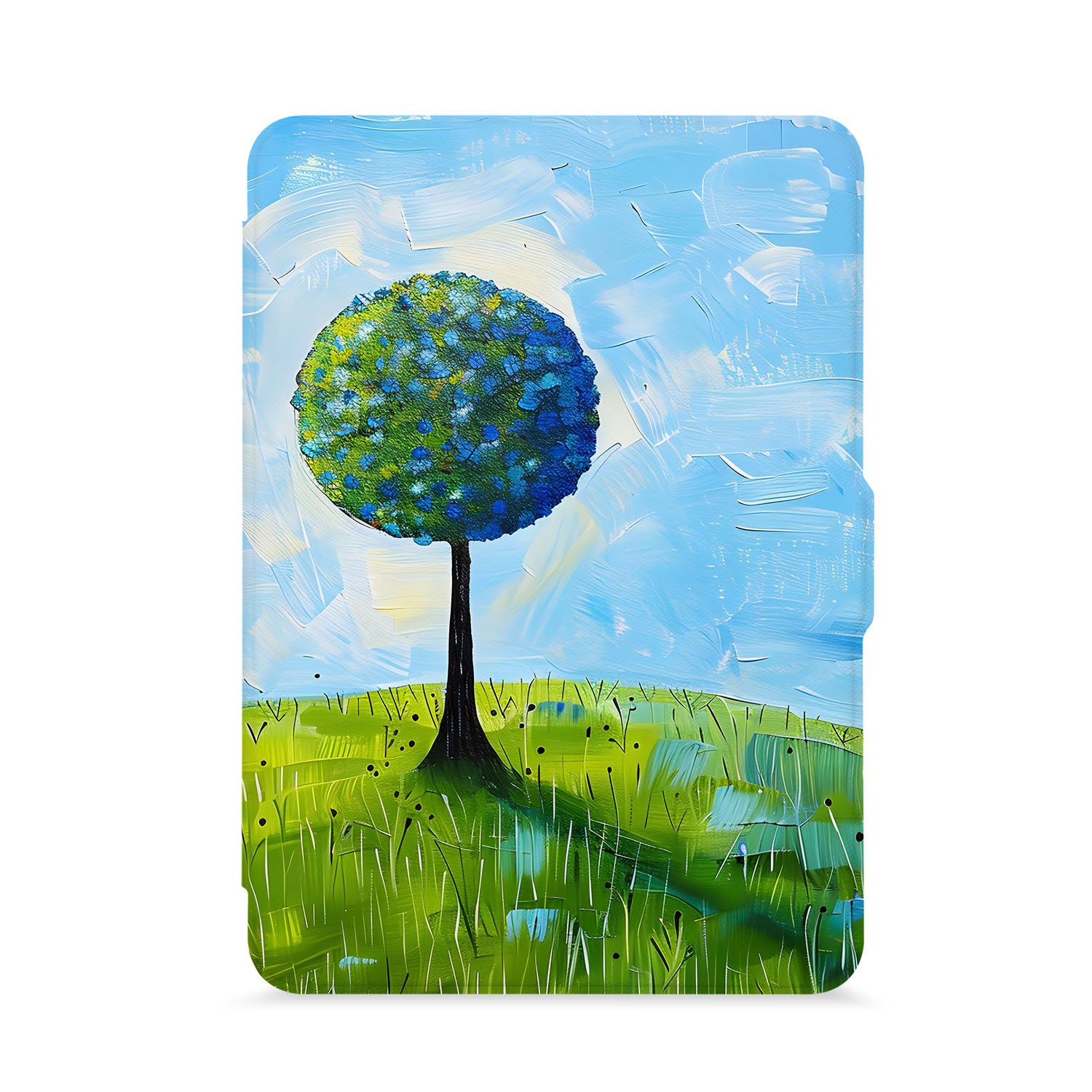 Premium Kindle Case with Elegant Tree Painting Design - Waterproof & Lightweight Cover for Kindle Paperwhite, Oasis, Voyage - Perfect for Reading at Home, Travel & Outdoor Adventures