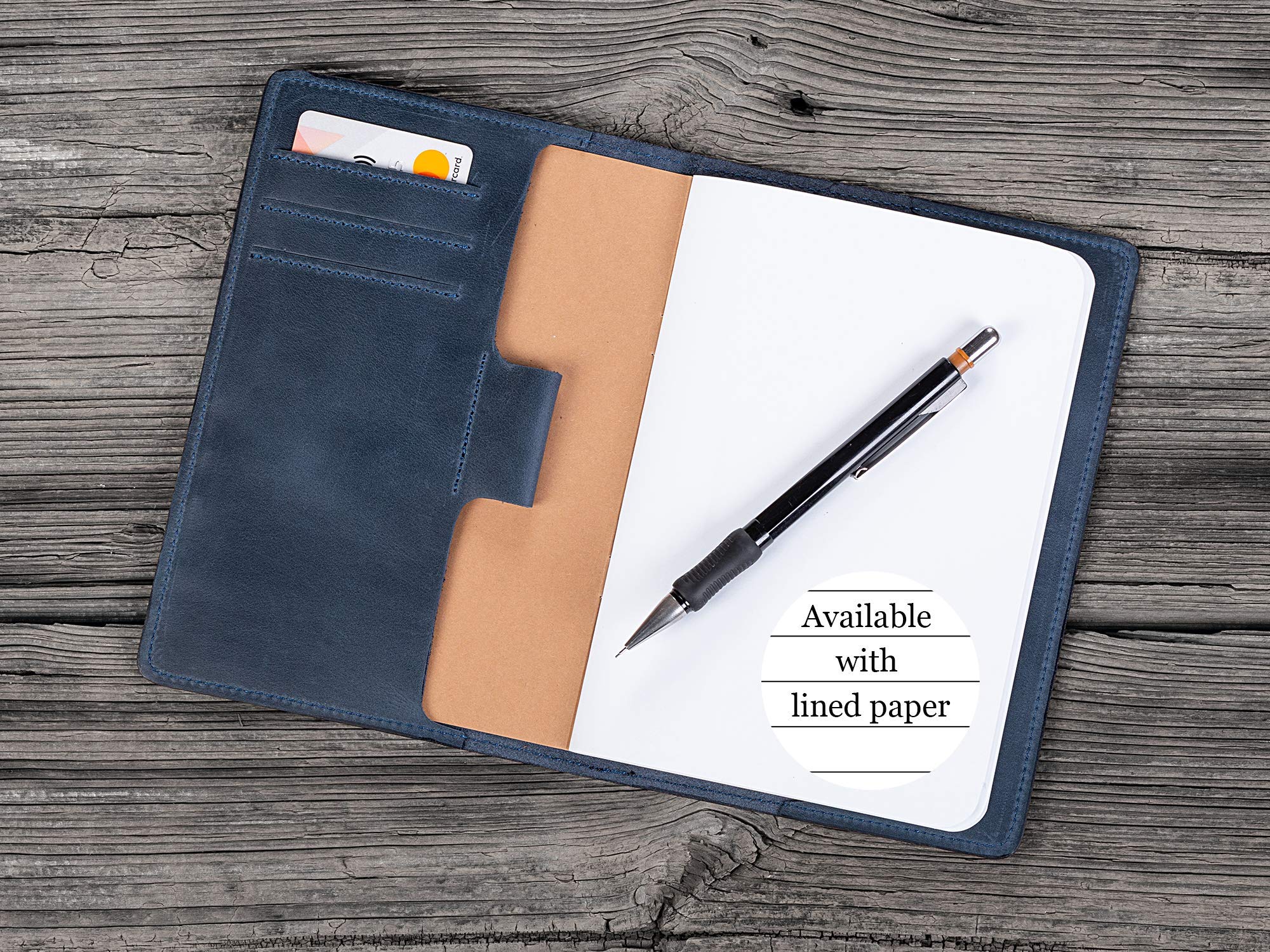 Personalized Leather Journal Cover with Refillable Notebook - Custom Travelers Notebook in A6 (4x6), B6 (5x7), A5 (6x8.5) Inches - Perfect for Travel, Journaling & Gift Giving