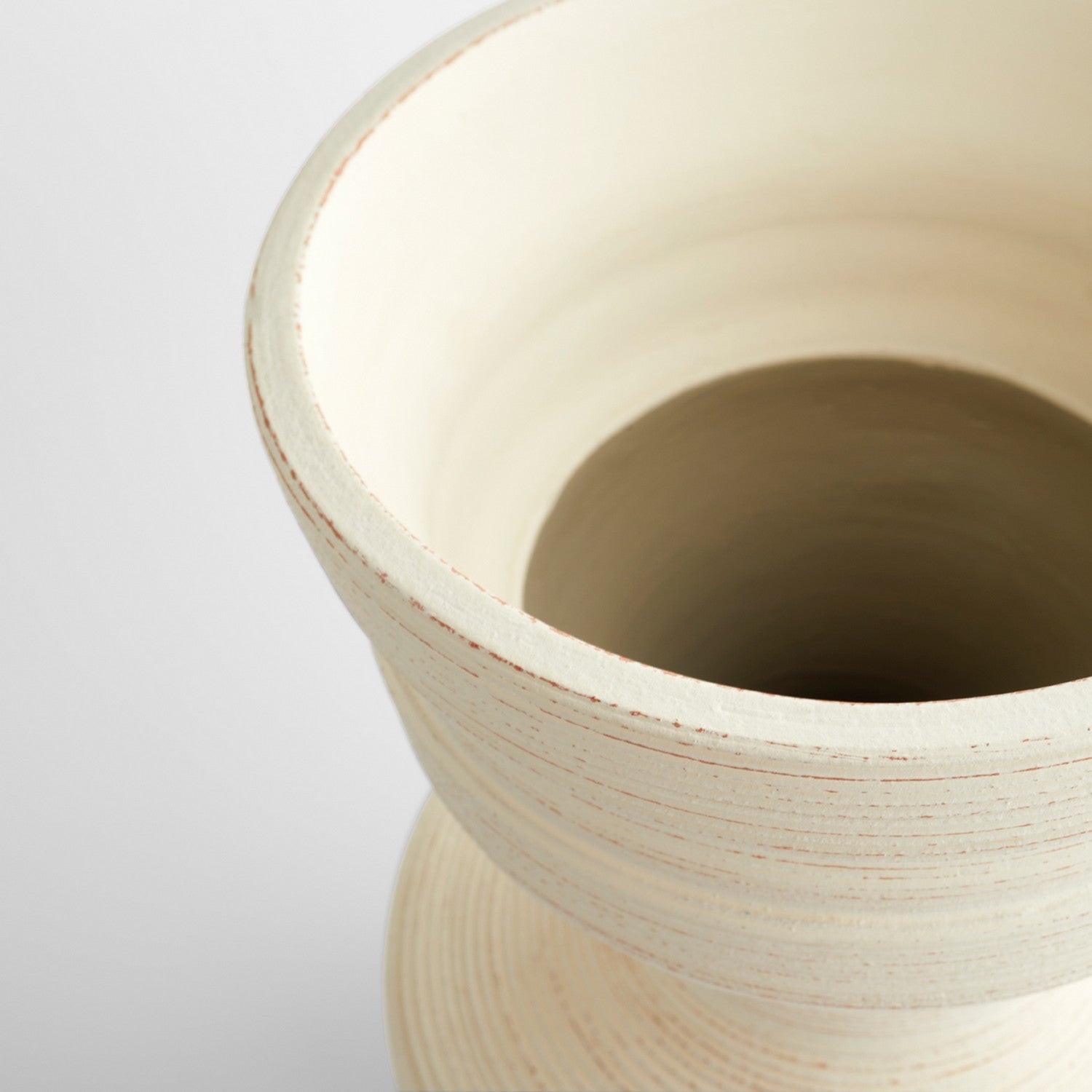 Cyan Design 11559 Taras Vase - Small White Ceramic Home Decor for Living Room, Dining Table & Wedding Centerpieces